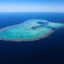 Aerial view of Elizabeth Reef from helicopter. Aerial view of Elizabeth Reef from helicopter.